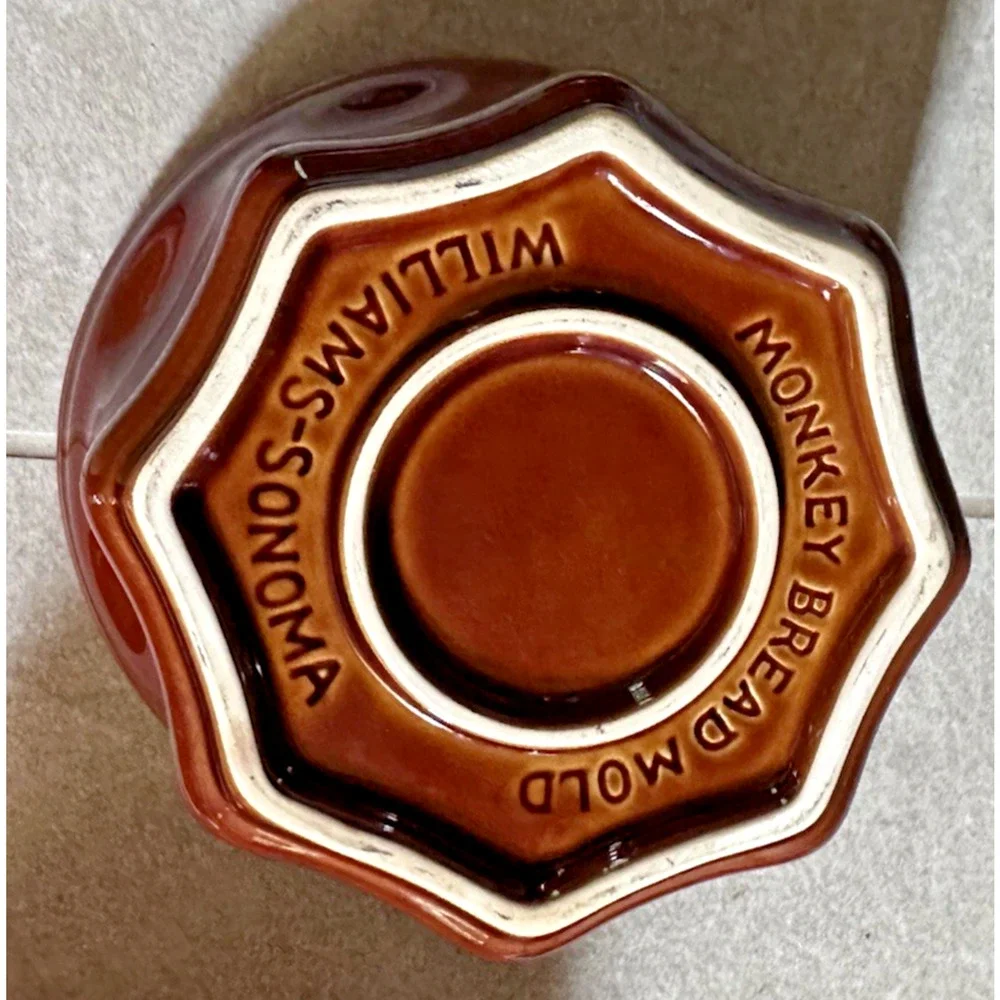 Willams-Sonoma Monkey Bread Mold Brown Glazed